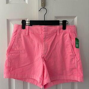 NWT GAP 4” Downtown Khaki Shorts Sz 10 Neon Pink